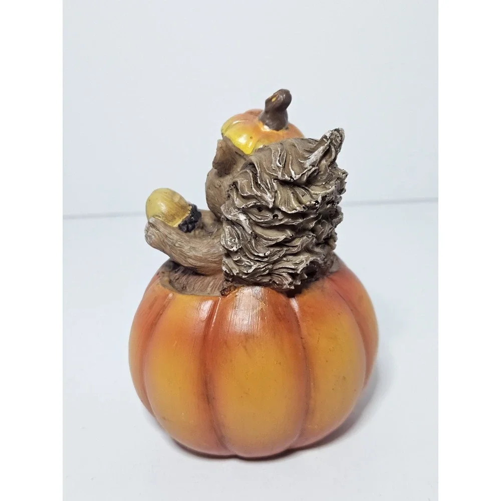 Ganz Harvest Be Thankful Squirrel Pumpkin Figurine Fall Thanksgiving Decor